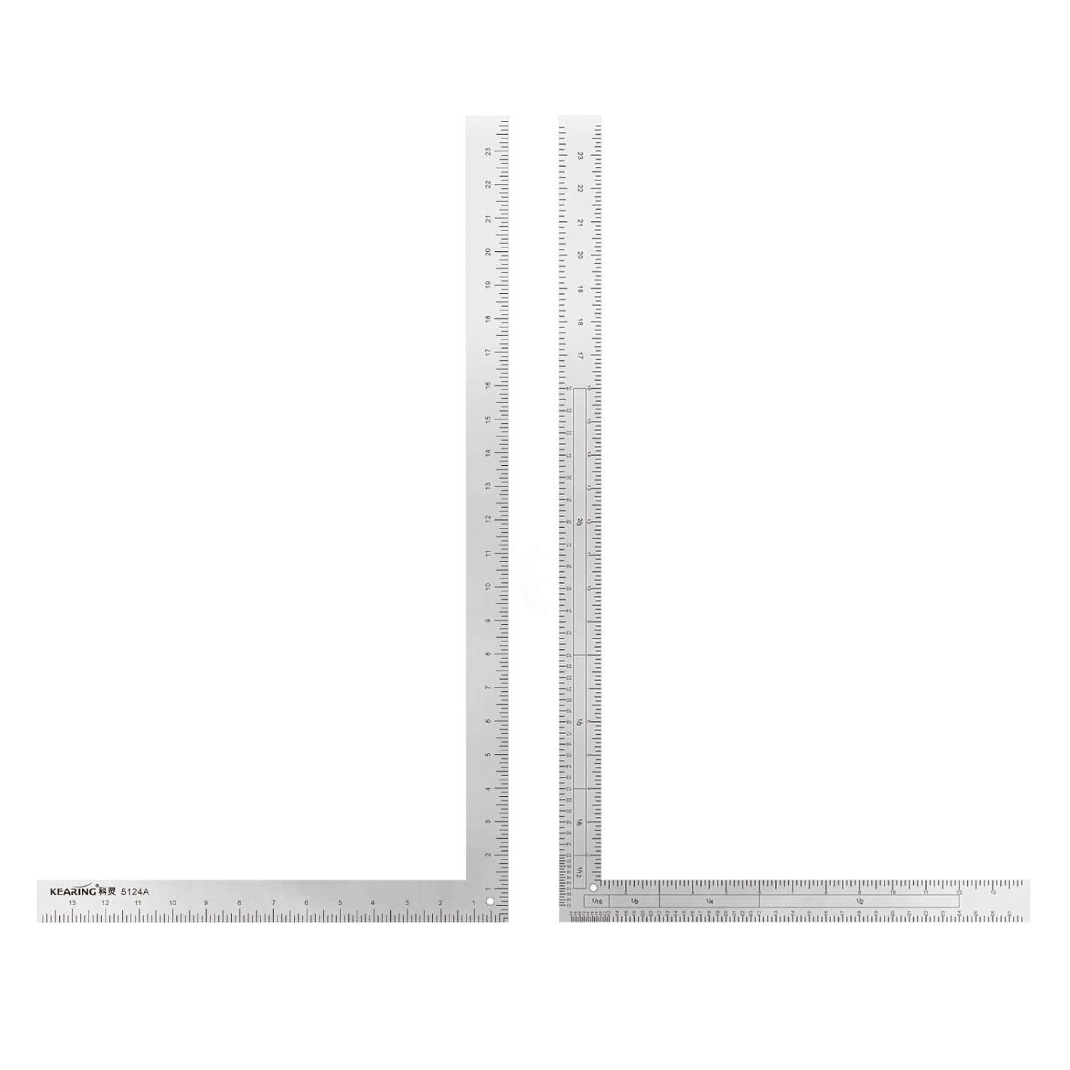 Double Sided L Square Ruler, Aviation Aluminum Ruler
