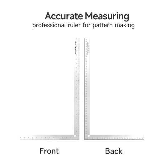 Double Sided L Square Ruler, Aviation Aluminum Ruler