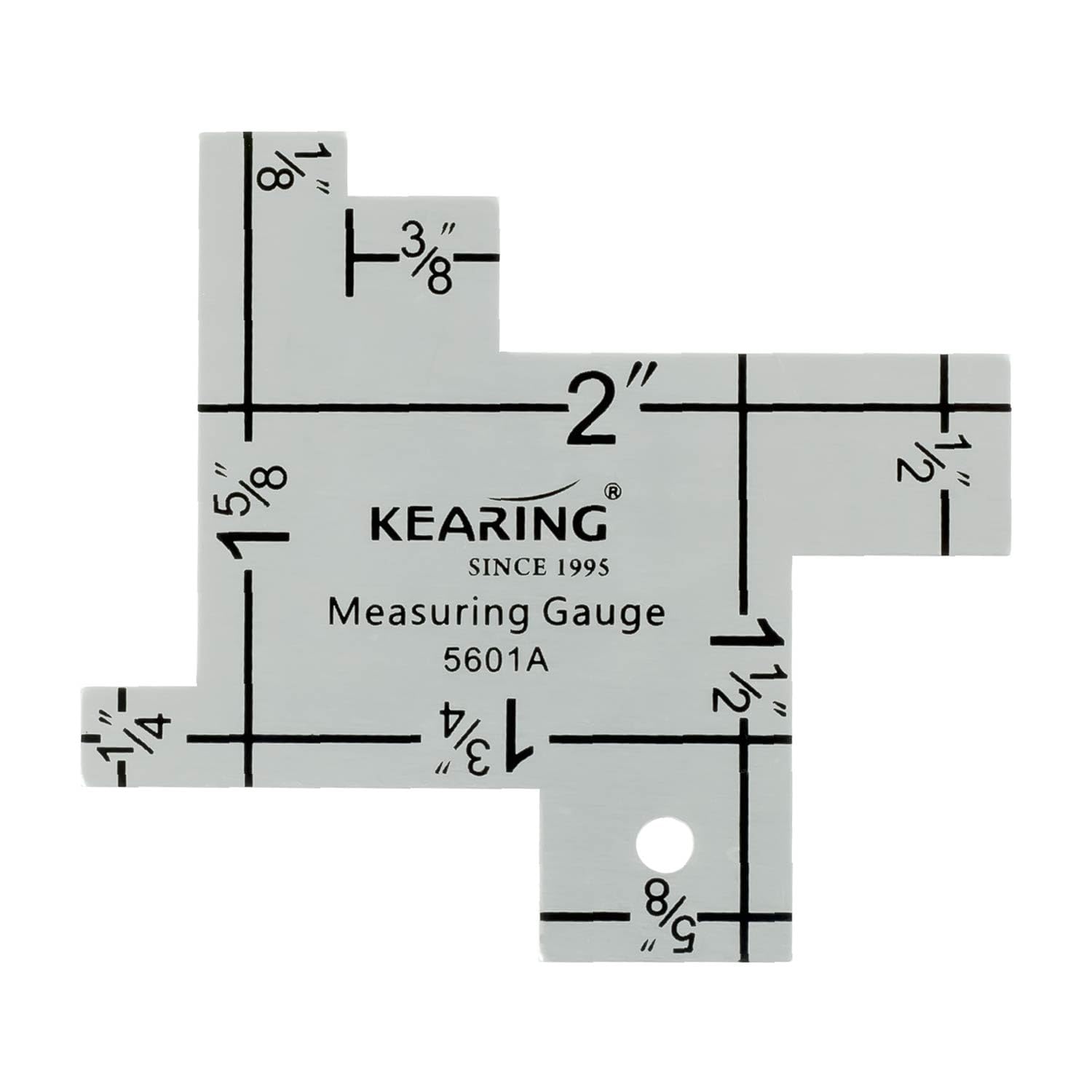 Kearing Aluminum Seam Gauge for Sewing and Quilting - Heavy Duty Measuring Gauge Ruler