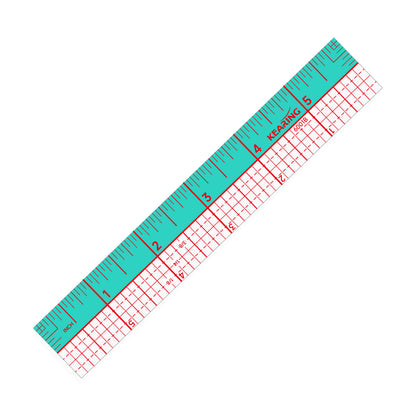 Kearing® 6001B Dual-Color Non-Slip Pattern Grading Ruler 1"×6" 6001B