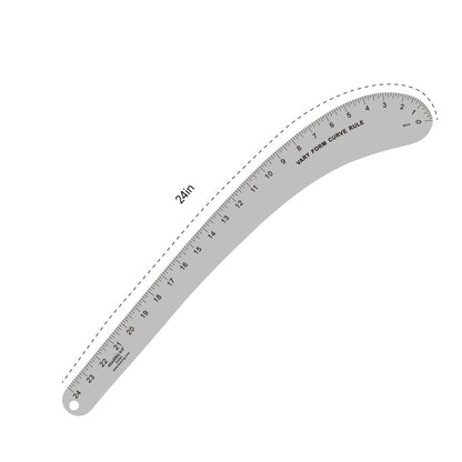 Kearing® 6224A 24″ Aluminium Vary Form Curve Ruler – Professional Pattern Making Tool