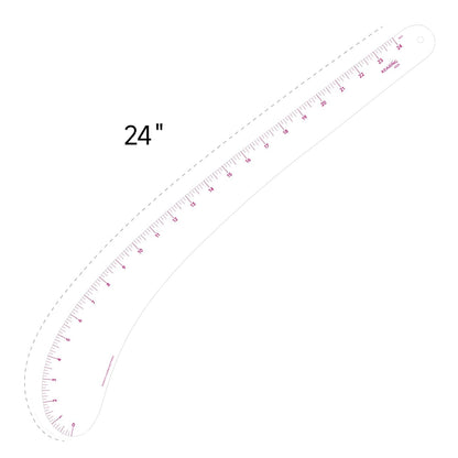 Vary Form Curve Ruler for Sewing, Pattern Making, French Curve Ruler Clear