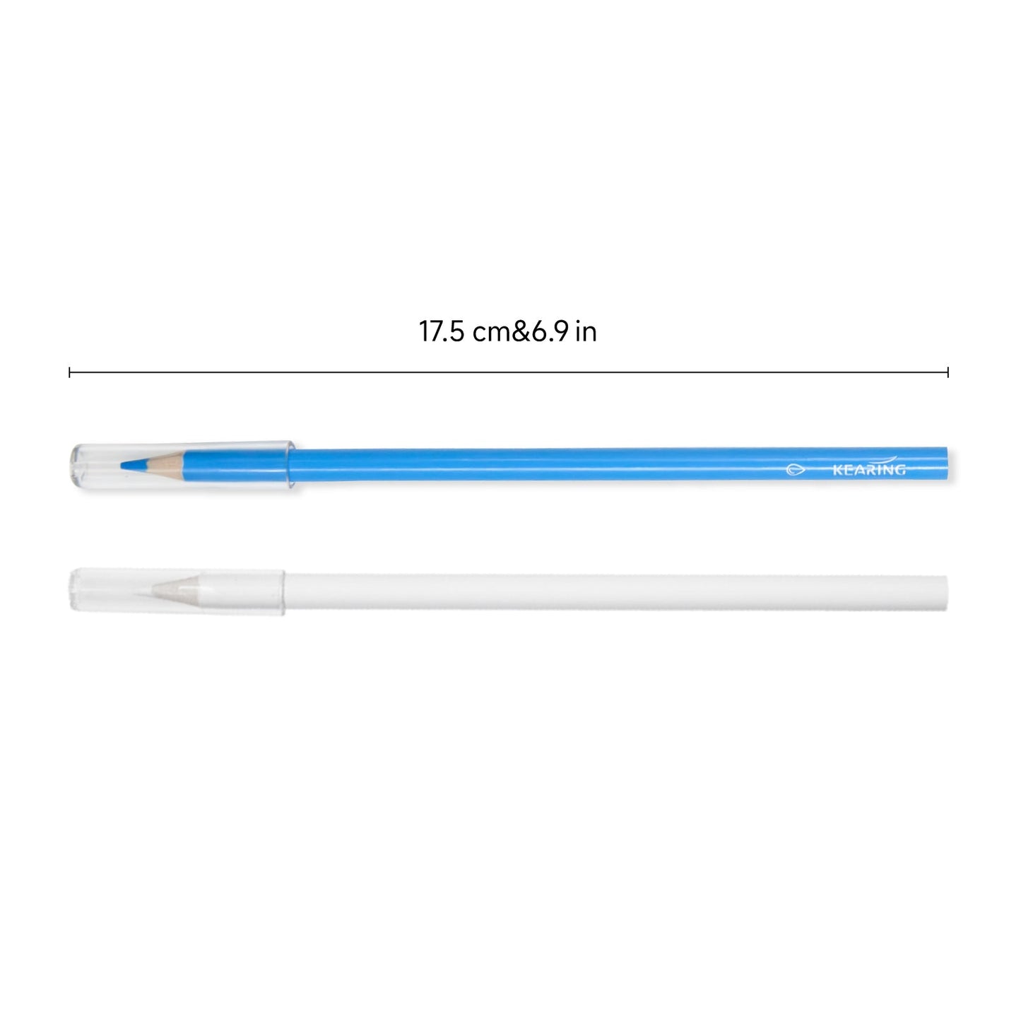 Kearing® CP-BW Tailors Chalk Pencils Combo, White & Blue Sewing Marking Pencils for Quilting & Embroidery