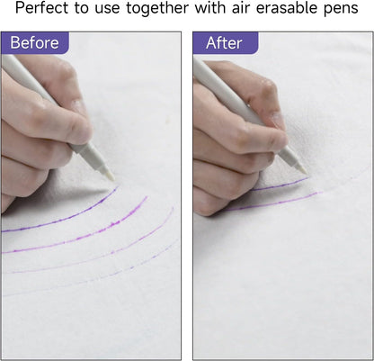 Air Erasable Pen Set for Fabric Pink or Violet, 12 Pack