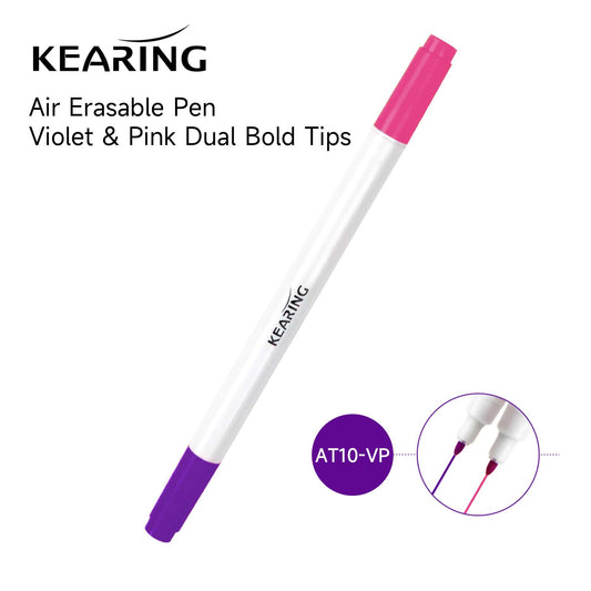 Violet & Pink Dual Tips Air Erasable Pen - 12 Pack