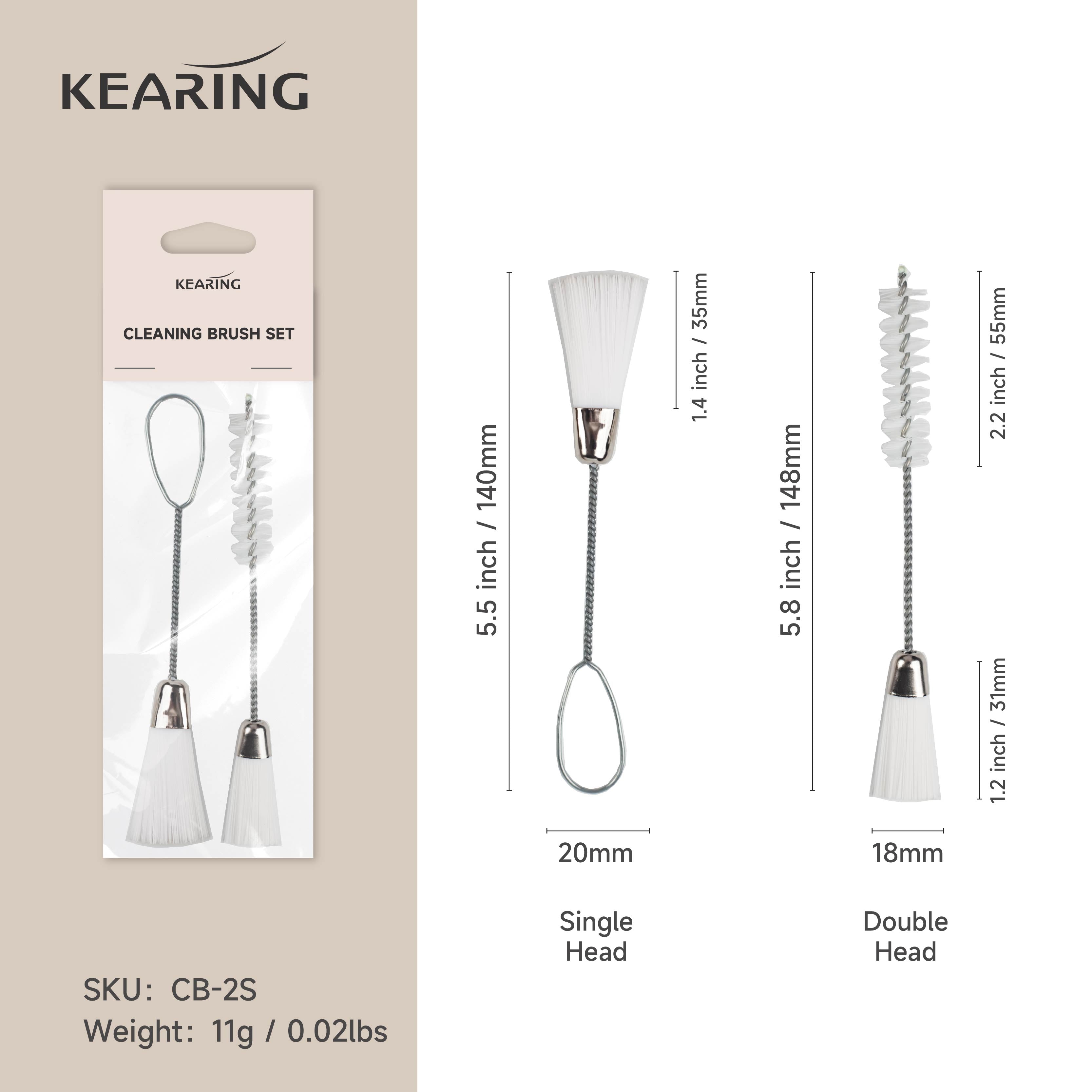 2 Piece Cleaning Brush Set
