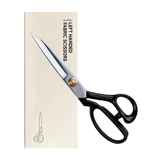 Kearing® CCL10S Left-Handed Fabric Scissors, Heavy-Duty Tailor Shears with Cushioned Grip