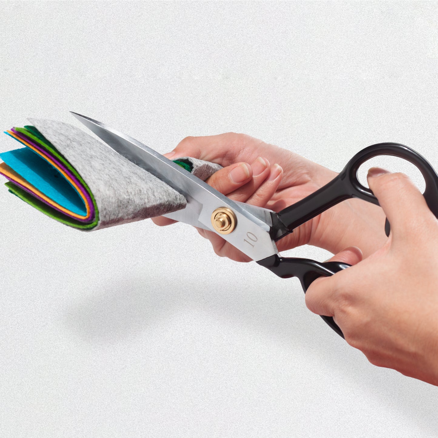 Kearing® CCL10S Left-Handed Fabric Scissors, Heavy-Duty Tailor Shears with Cushioned Grip