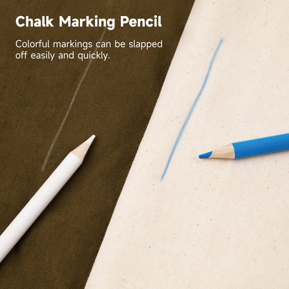 Kearing® WP-BW Water Soluble Chalk Pencils Combo for Tailors, Sewing marker, Quilting pendils, Embroidery & Craft Projects