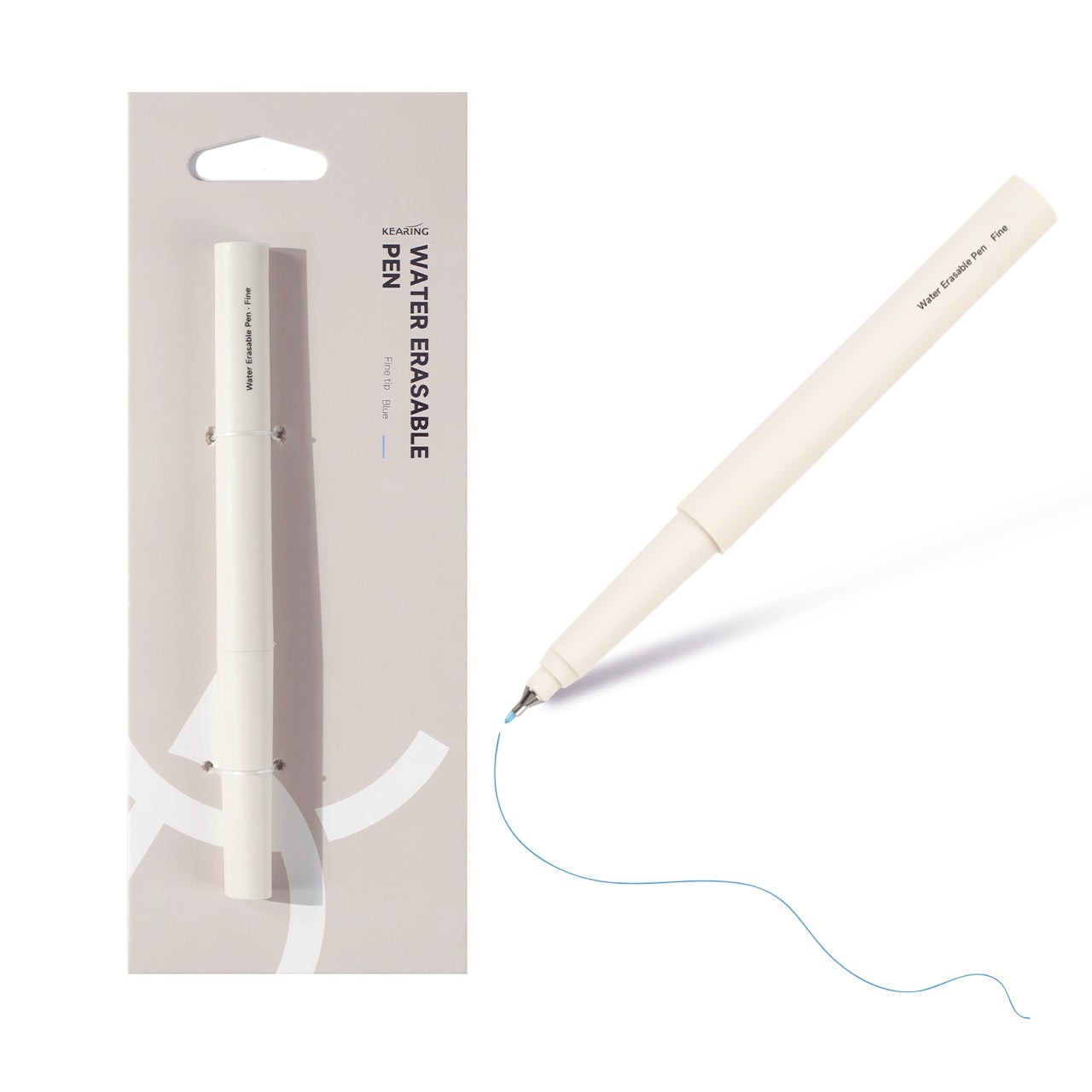 Kearing® EWB05 Ellipse Water Erasable Pen, Blue Fabric Marking Pen