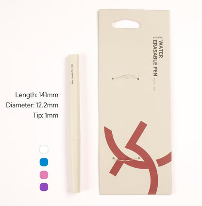 White Water Erasable Marking Pen for Fabric, Smooth Touch Disappearing Ink