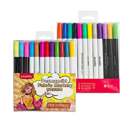 Permanent DIY Fabric Marker Set - Assorted