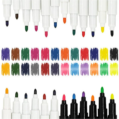 Permanent DIY Fabric Marker Set - Assorted