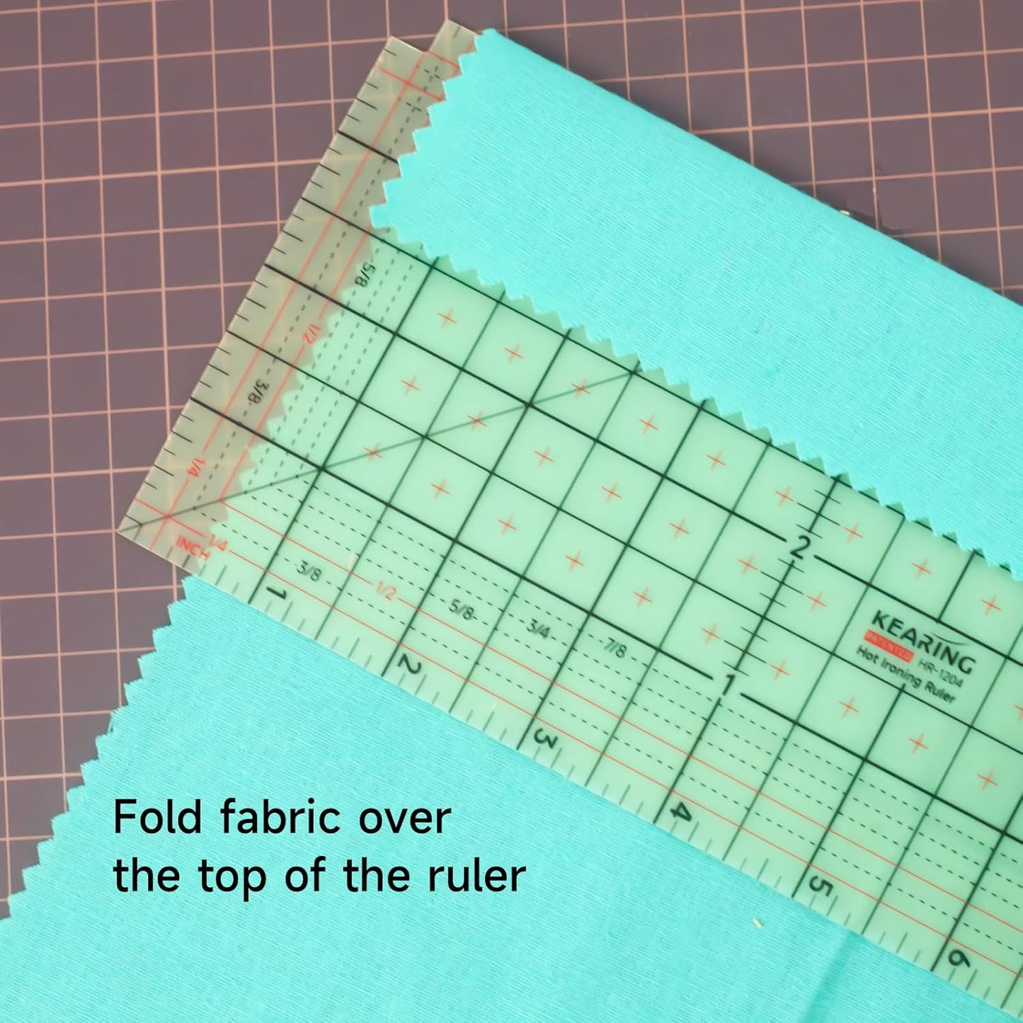 Hot Hem Ruler, Patented Heat Resistant Non-Slip Hot Ironing Ruler