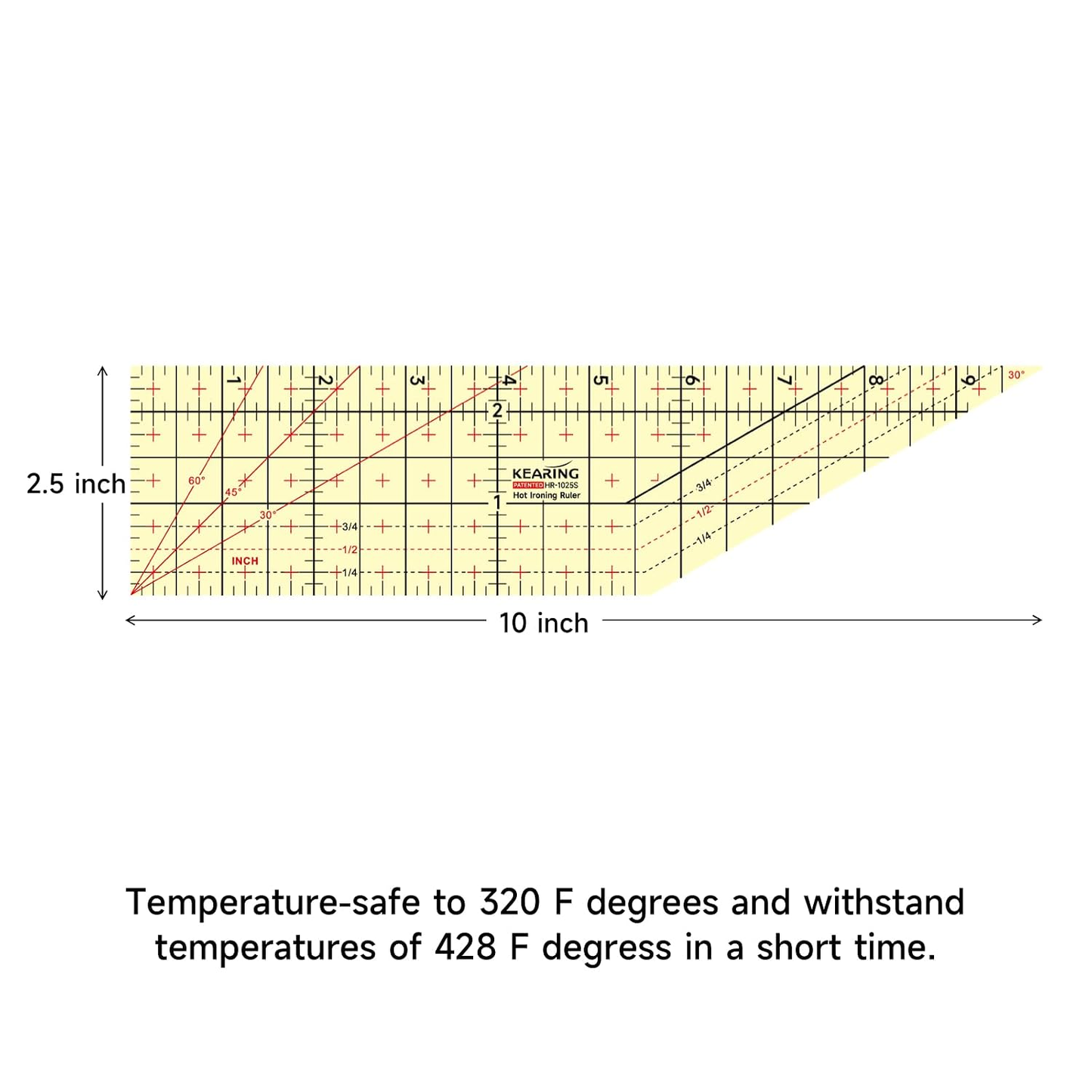 Kearing® Patented Hot Hem Ruler