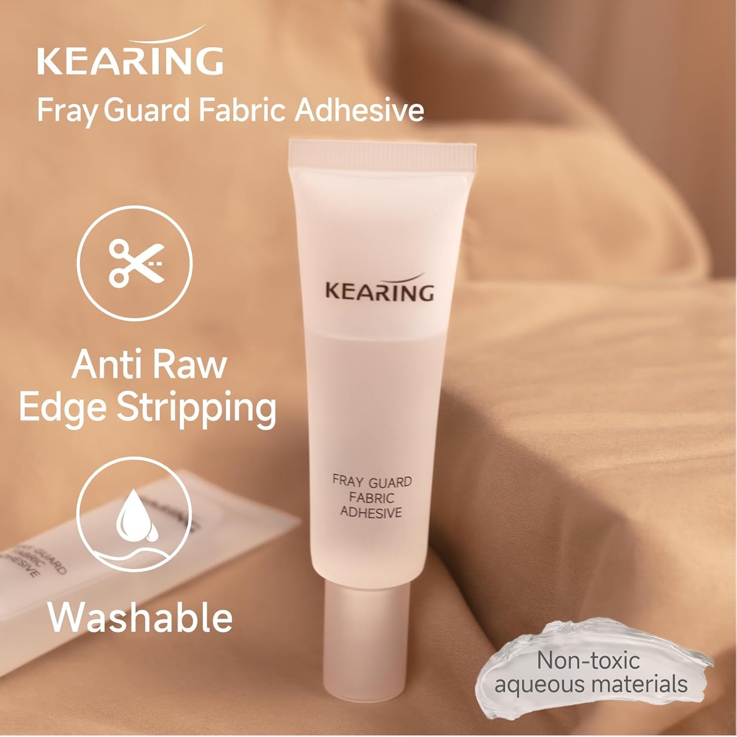 Fray Guard Fabric Adhesive for Fray Prevention and Edge Sealing, 0.85oz / 25ml