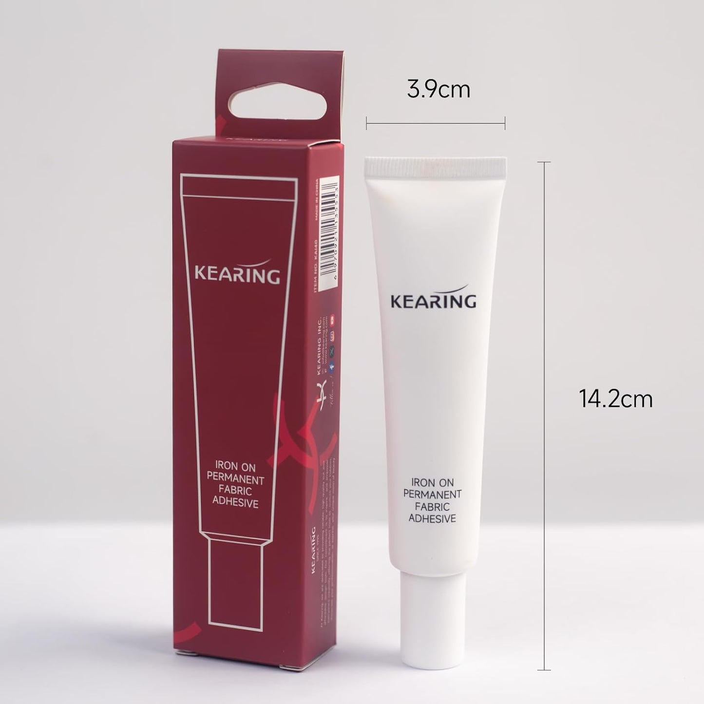 Iron-On Fabric Adhesive, Permanent Glue for Fabric Bonding 40ml