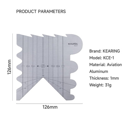 Aluminum Cutting Edge Ruler - Stainless Steel Cutting Ruler for Cutting and Sealing Fabric Ribbons, Perfect for Quilting and Crafting