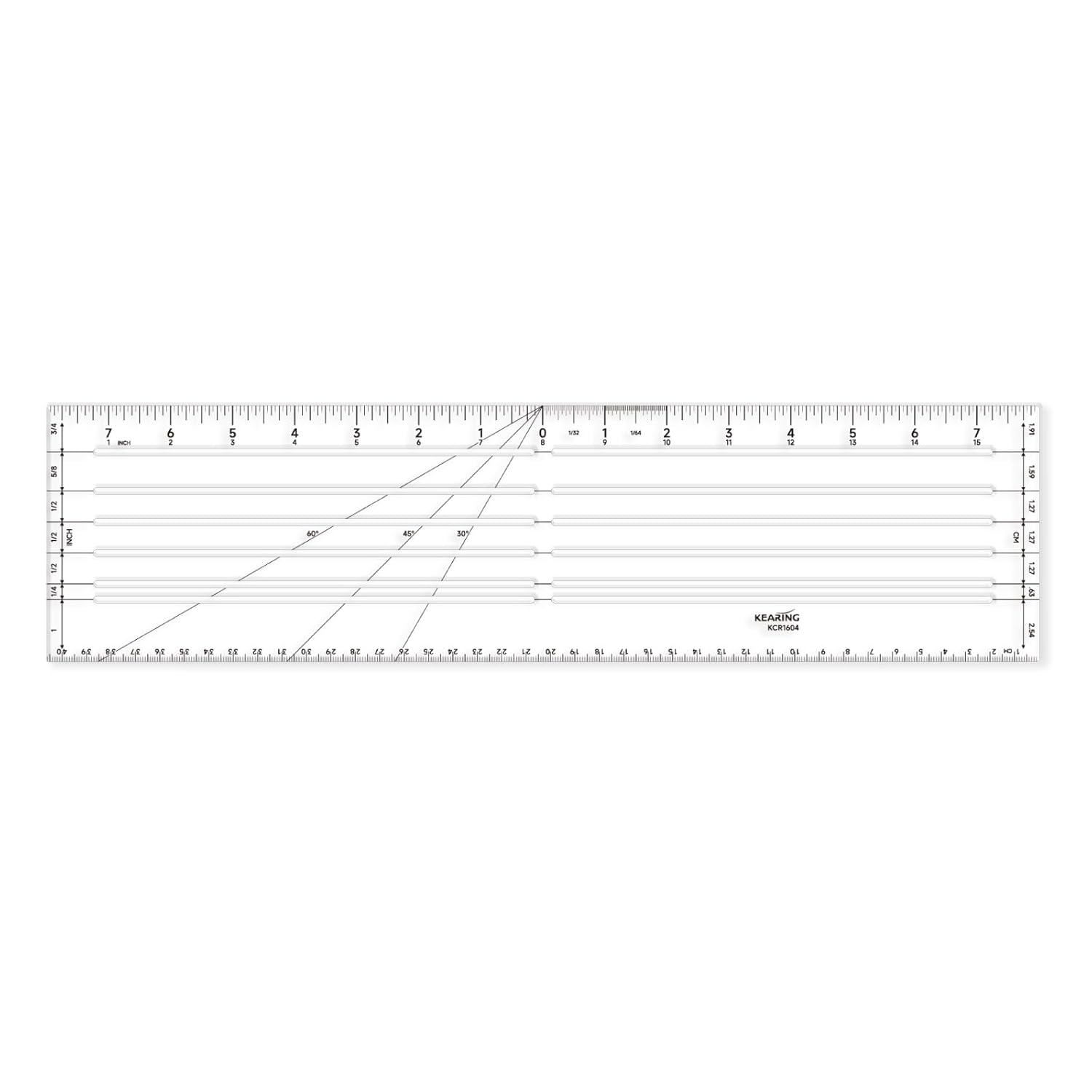 Clear Ruler For Sewing Clear Plastic Zero Centering Ruler, Sewing & Quilting Ruler – Kearing US