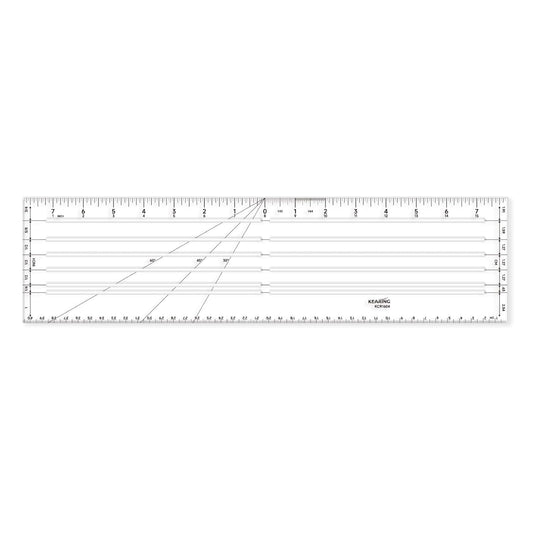 Clear Plastic Zero Centering Ruler, Sewing & Quilting Ruler