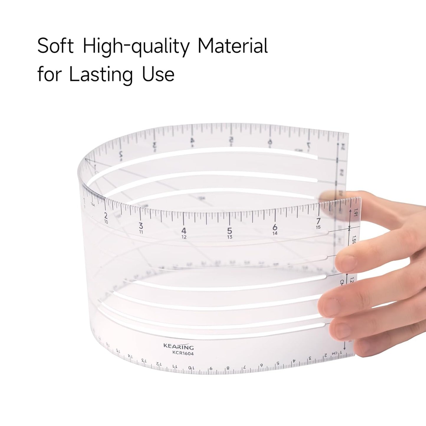 Clear Plastic Zero Centering Ruler, Sewing & Quilting Ruler