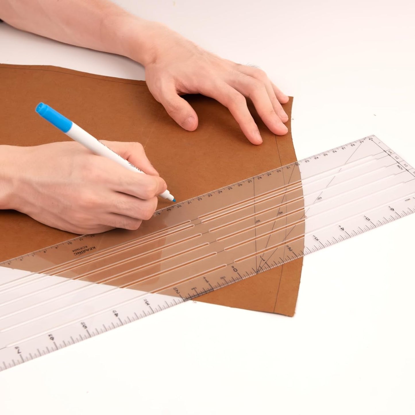 Clear Plastic Zero Centering Ruler, Sewing & Quilting Ruler