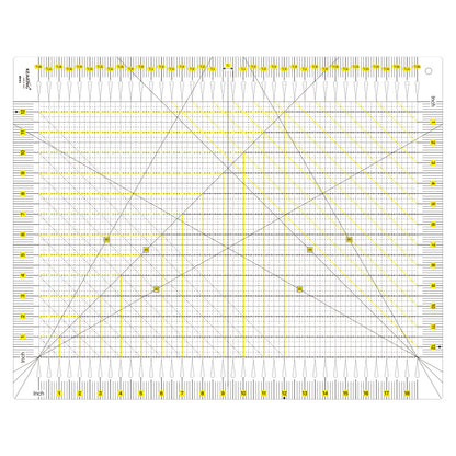 Large Slotted Quilting Ruler, Non-Slip Stripology Acrylic Ruler, 6.5" or 18.5"
