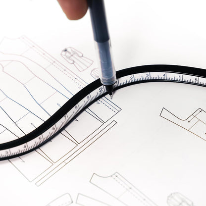 Kearing Flexible Curve Ruler, Bendable Rulers for Engineering Drawing, Sewing