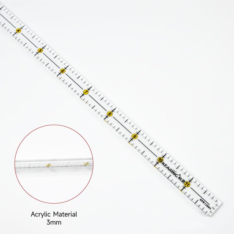 Patchwork Quilting Ruler - 4", 6" or 12"