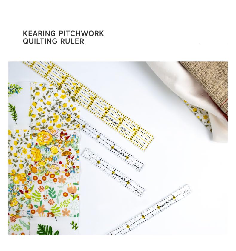 Patchwork Quilting Ruler - 4", 6" or 12"
