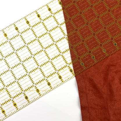 Acrylic Quilting Ruler Set, Non-slip Acrylic Ruler for Cutting Fabric and a Clear Mini Quilting Ruler