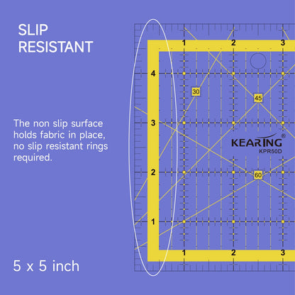 Patchwork Quilting Ruler, Non-Slip Acrylic Sewing Ruler for Cutting Fabric