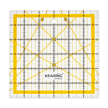 Patchwork Quilting Ruler, Non-Slip Acrylic Sewing Ruler for Cutting Fabric