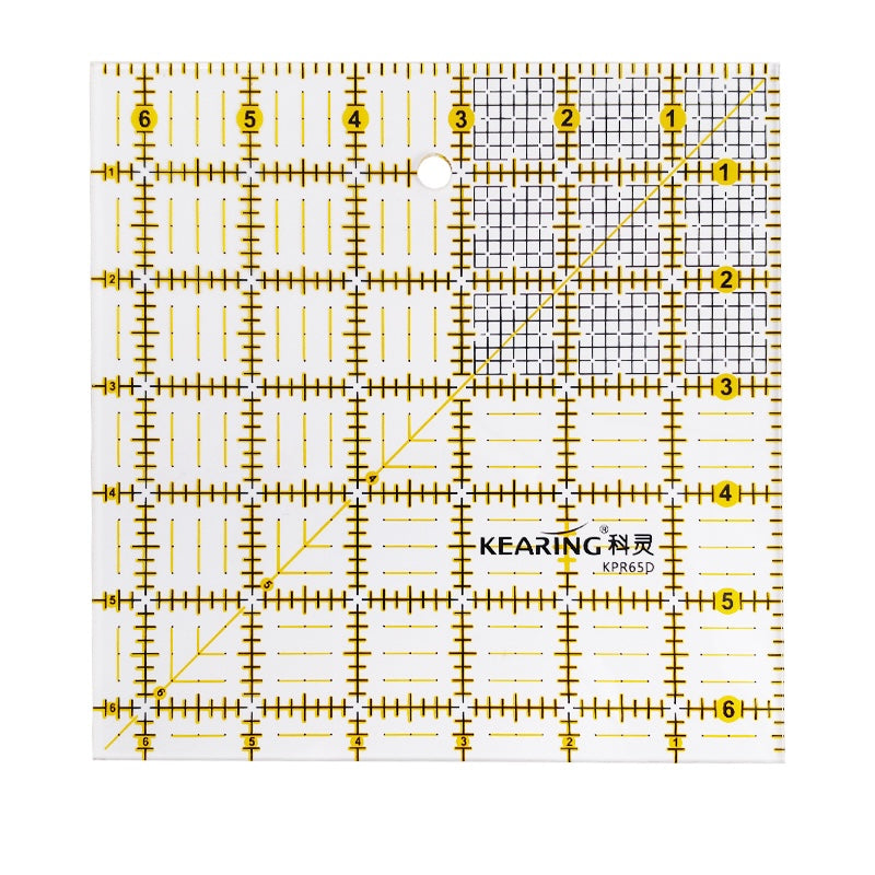 Patchwork Quilting Ruler, Non-Slip Acrylic Sewing Ruler for Cutting Fabric