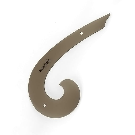 Comma Shaped French Curve Ruler, No Measurements, 9"