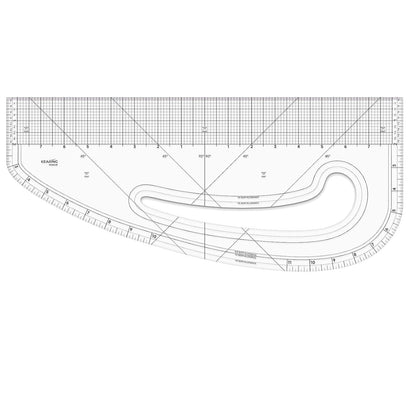 Multi-functional Sewing Curve Ruler. Patented Pattern Master Ruler, Side Curve
