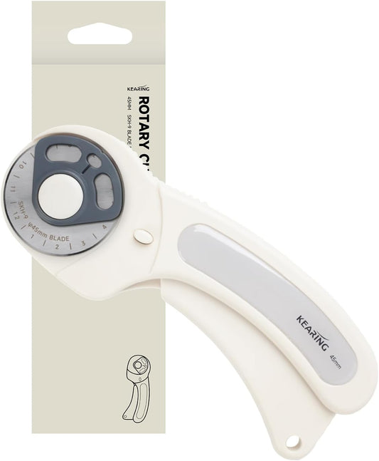 45mm Rotary Cutter with Safety Lock - Precision Fabric Cutting Tool