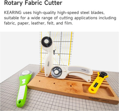 45mm Rotary Cutter with Safety Lock - Precision Fabric Cutting Tool