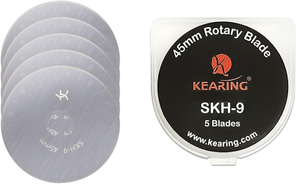 45mm Rotary Cutter Blades, 5 Pack, Steel Rotary Cutter Blade Replacements