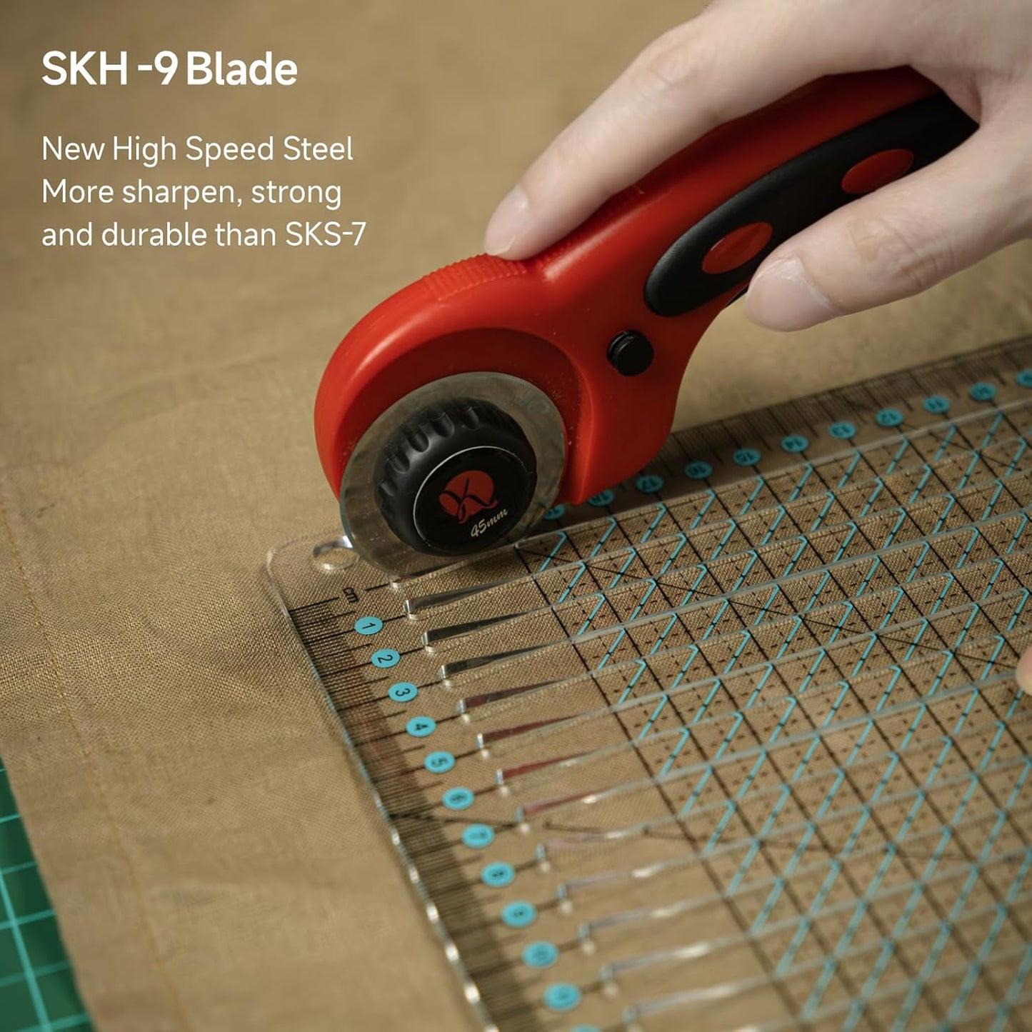 45mm Rotary Cutter Blades, 5 Pack, Steel Rotary Cutter Blade Replacements