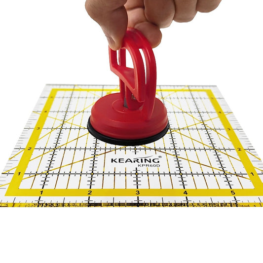 Suction Cup Ruler Handle for Quilting and Sewing Rulers