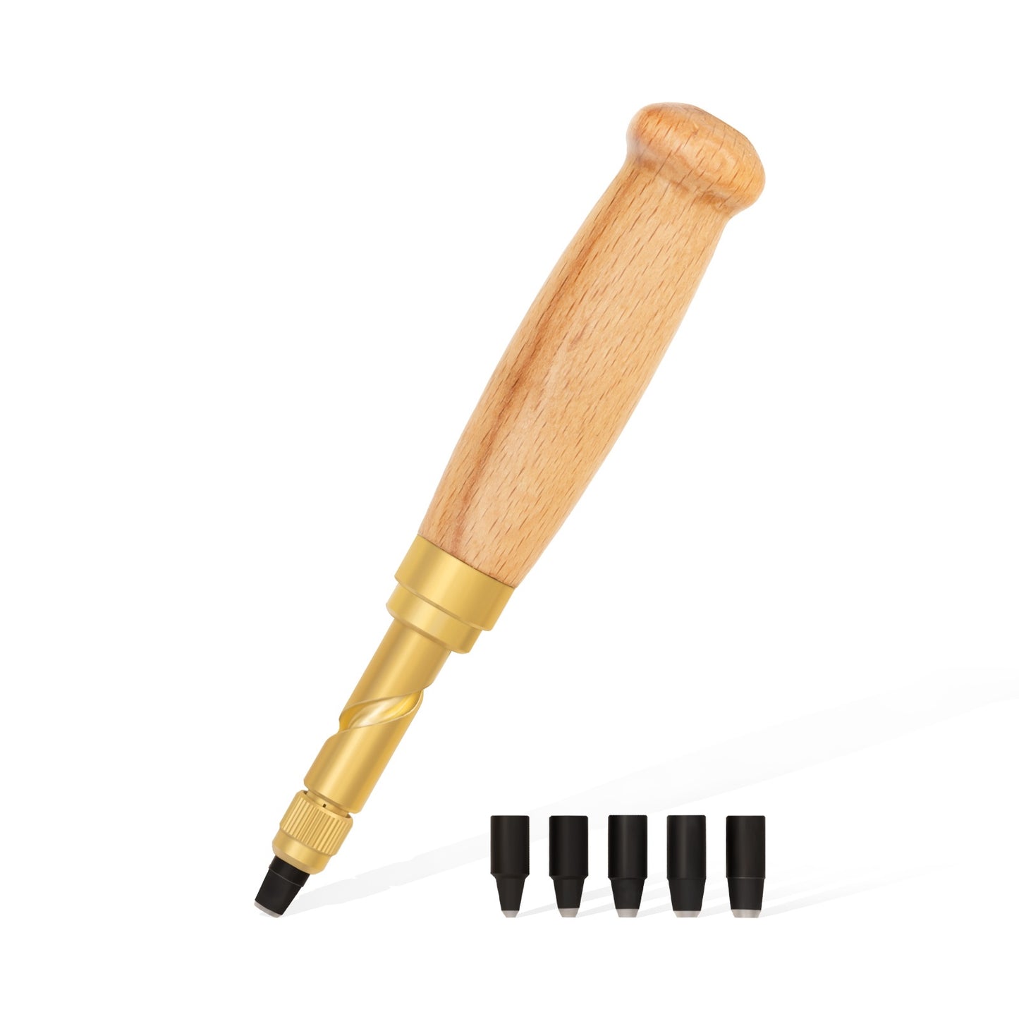 Economy Screw Punch for Paper & Leather, Adjustable Leather Hole Punch with 6 Sizes