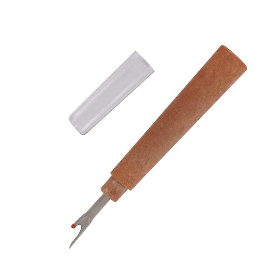 Seam Ripper with Faux Wood Handle and Cover - 5" / 12.5cm