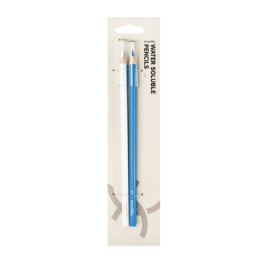 White & Blue Water Soluble Fabric Marking Pencils – 2 Pack